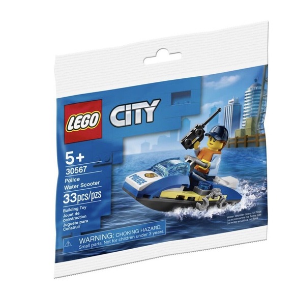 NEW SEALED LEGO City 30566 Fire Helicopter & 30567 Police Water Scooter RETIRED - Picture 4 of 10